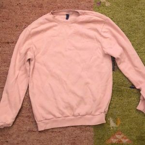 H & M Pink Crewneck Sweatshirt